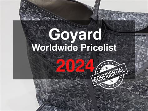 goyard bourget gm price|2024 goyard prices.